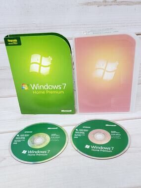Microsoft Windows 7 Home Premium 32 Bit DVDs w/License Product Key